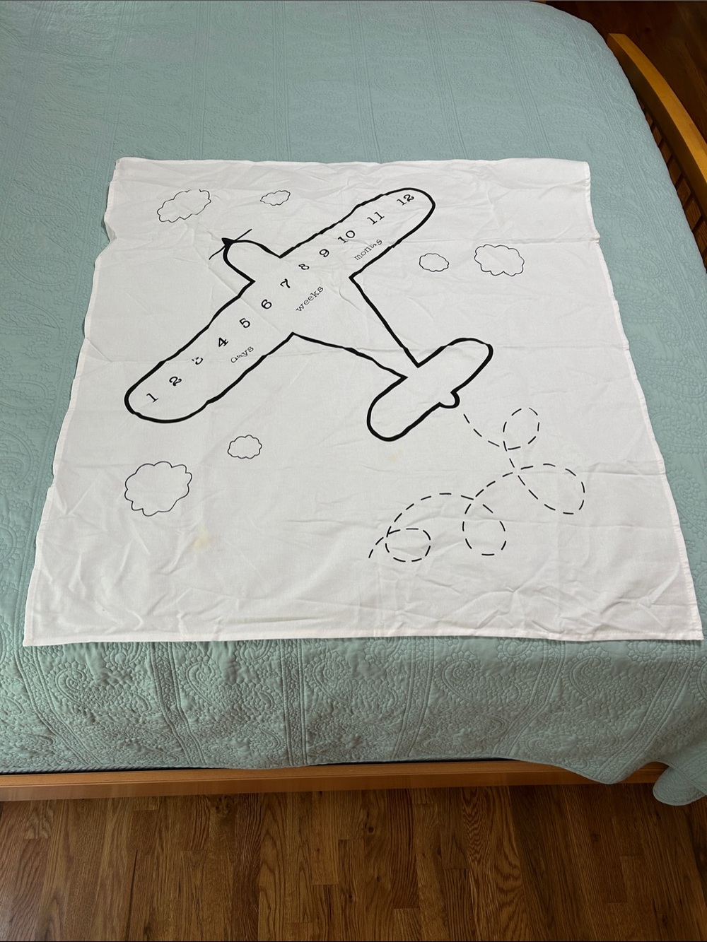 Baby Growth chart Airplane Print for pictures